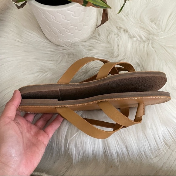 New Madewell the Boardwalk Leather Strappy Thong Sandal - Picture 9 of 9